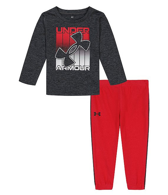 Under Armour Baby Boys Fade In Twist Long Sleeve T-Shirt & Jogger Set
