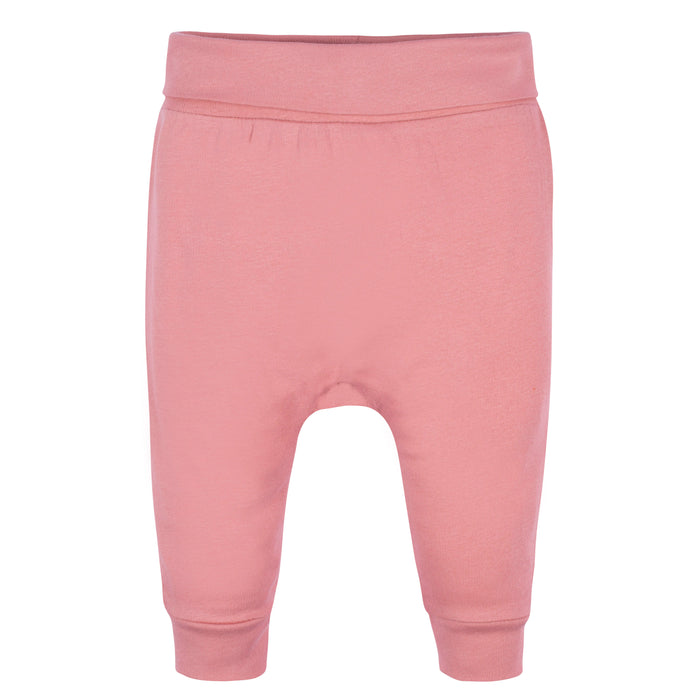 Gerber 2-Pack Baby Girls Comfy Stretch Pink Pants