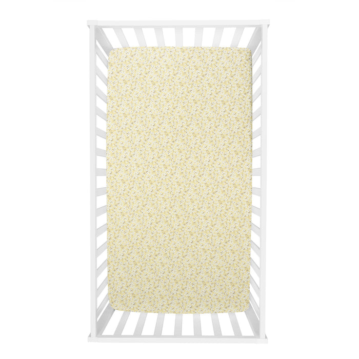 Trend Lab Golden Daisies Deluxe Flannel Fitted Crib Sheet