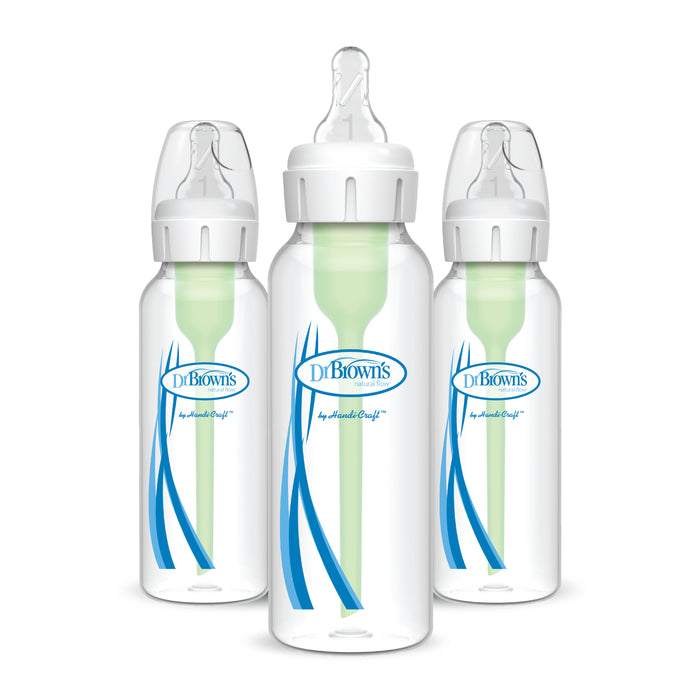 Dr. Brown's Natural Flow Options+ Narrow Baby Bottle 8oz (3 pack)