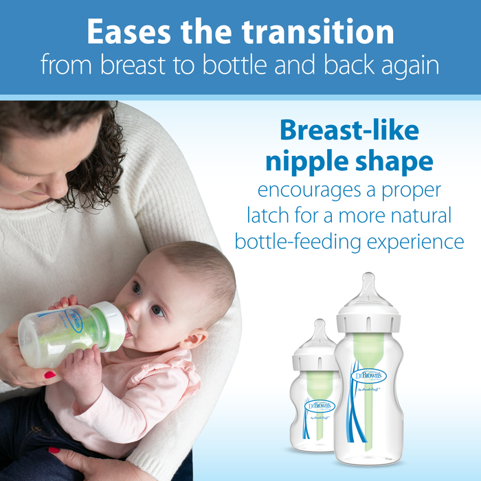 Dr. Brown s Options+ Wide-Neck Baby Bottle Nipple Level Two (2 pack)