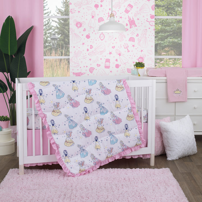 Disney Little Princess 6-Piece Crib Bedding Set