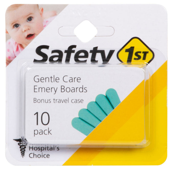 Safety 1ˢᵗ® 10 Pack Emery Boards & Travel Case - Blue