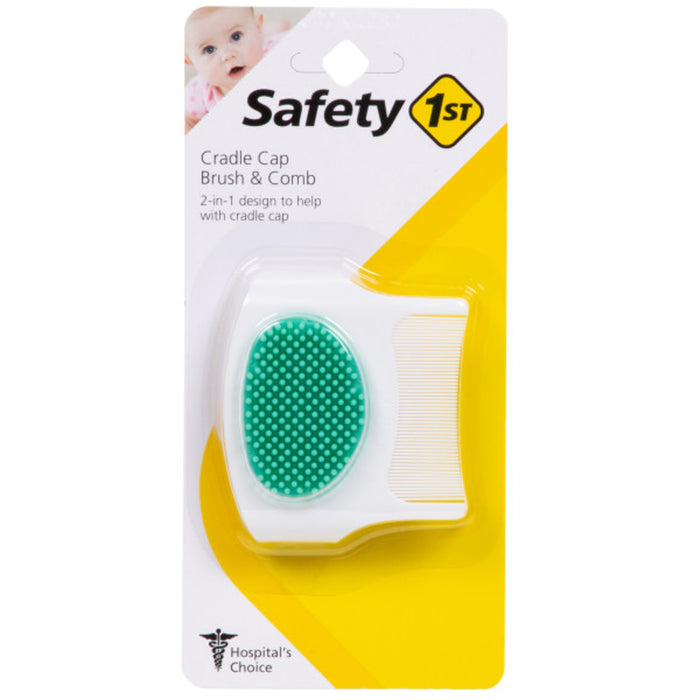 Safety 1ˢᵗ® 2-in-1 Baby Cradle Cap Brush & Comb - Arctic