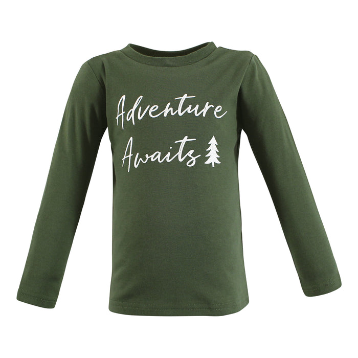 Hudson Baby Infant and Toddler Boy Long Sleeve T-Shirts, Fall Activities