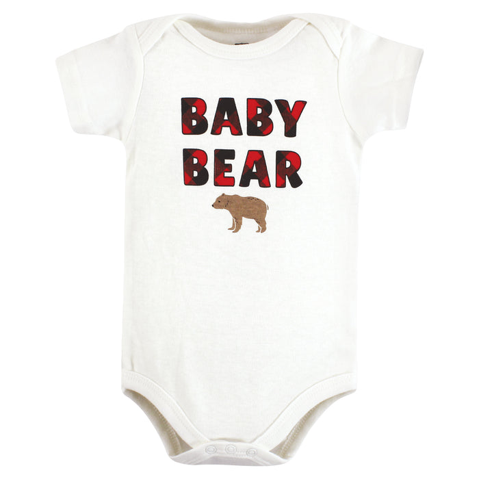 Hudson Baby Cotton Bodysuits, Brown Bear 7-Pack