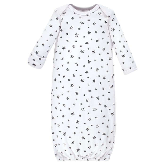 Hudson Baby Infant Boy Cotton Gowns, Mom Dad Moon And Back