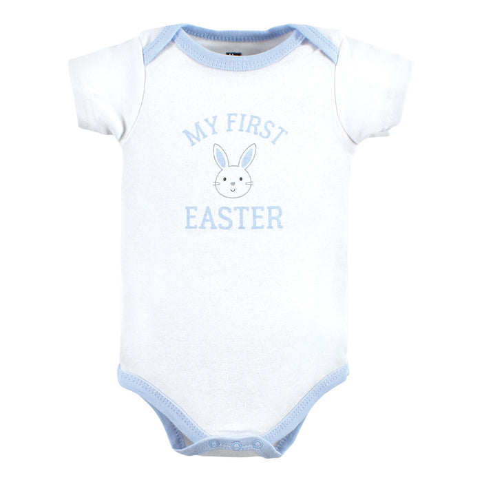 Hudson Baby Infant Boy Cotton Bodysuits, Boy First Valentine Easter