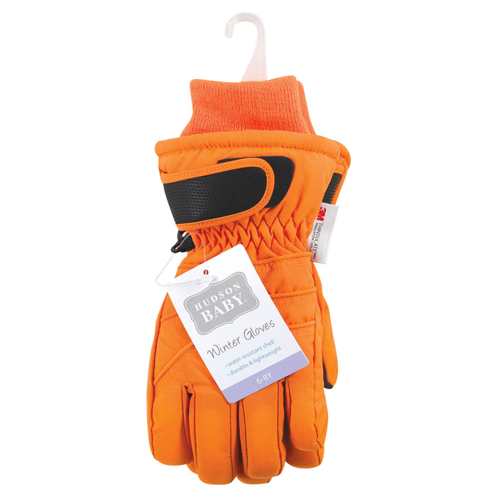 Hudson Baby Snow Gloves, Orange