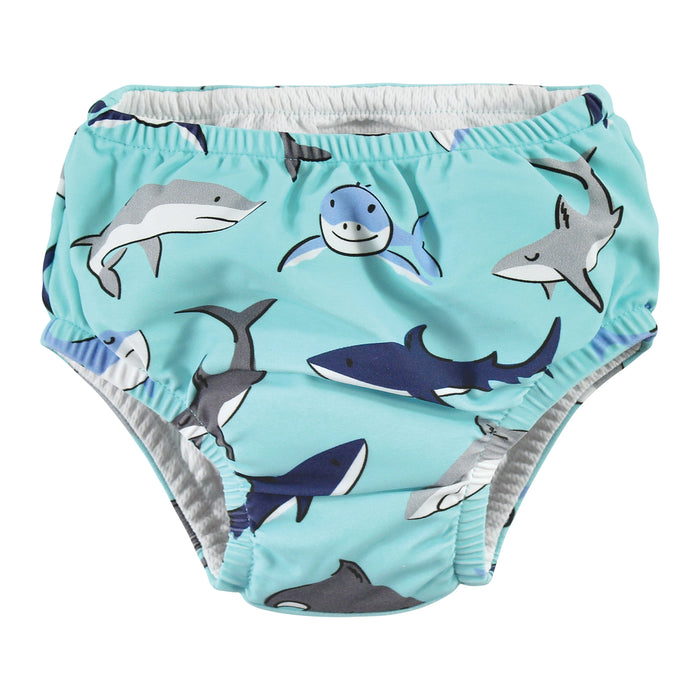 Hudson Baby Infant Boy Swim Diapers, Shark