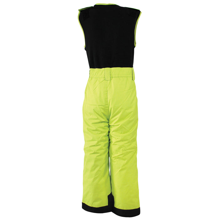 Hudson Baby Gender Neutral Snow Bib Overalls with Fleece Top, Lime