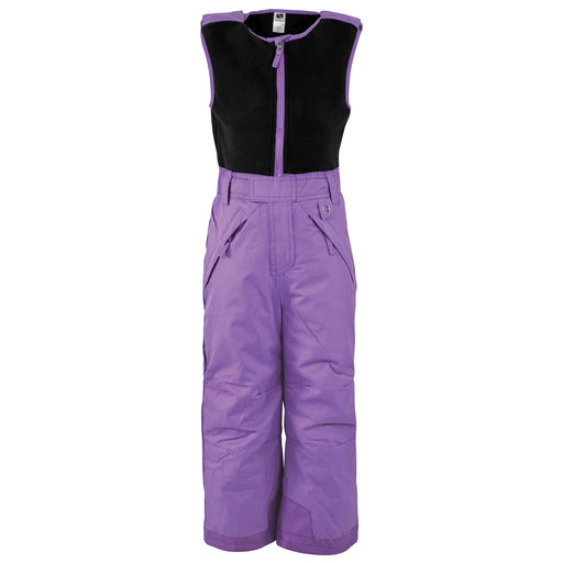 Hudson Baby Gender Neutral Snow Bib Overalls with Fleece Top, Purple