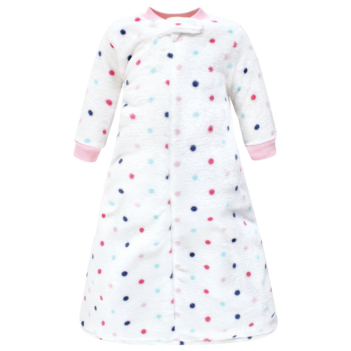 Hudson Baby Infant Girl Plush Long-Sleeve Wearable Blanket, Llama, 2-Pack