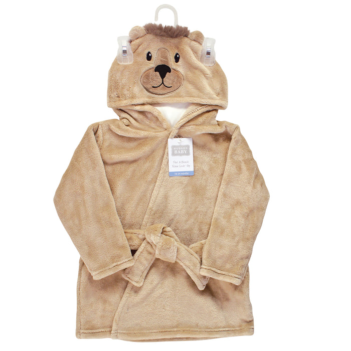 Hudson Baby Infant Boy Plush Pool and Beach Robe Cover-ups, Lion