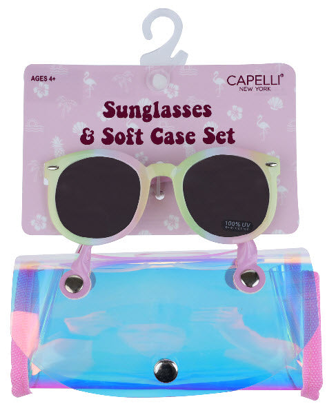 Capelli of New York Sunglasses & Case with Handles Set