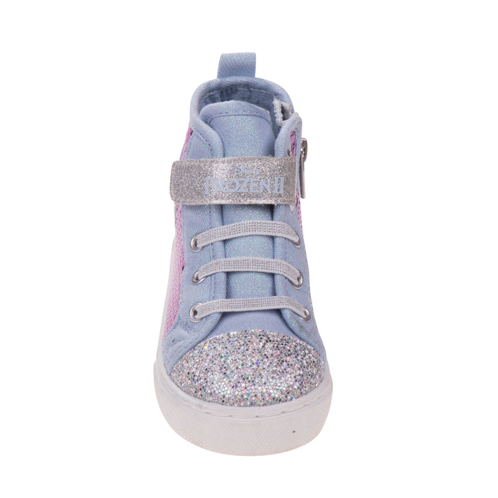 Disney Frozen Anna and Elsa Canvas Sneakers (Toddler/Little Kids) Purple/Blue