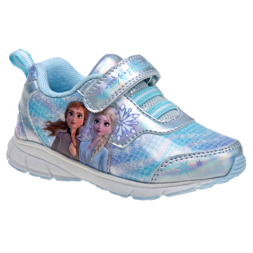 Josmo Disney Frozen II Girls Light Up Sneakers Silver/Blue