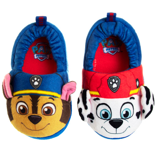 Nickelodeon Paw Patrol Marshall and Chase Toddler Boys' Slippers Multicolor