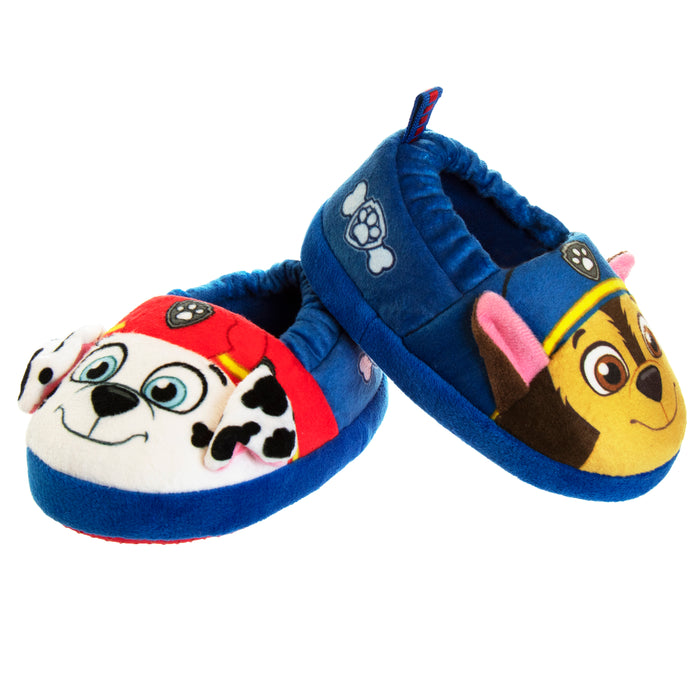 Nickelodeon Paw Patrol Marshall and Chase Toddler Boys' Slippers Multicolor