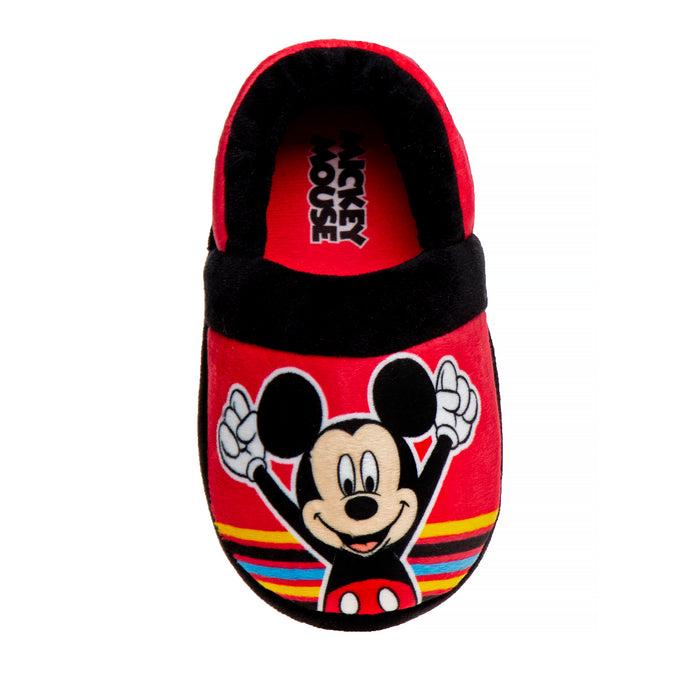 Disney Mickey Mouse Slip On Slippers Red/Black