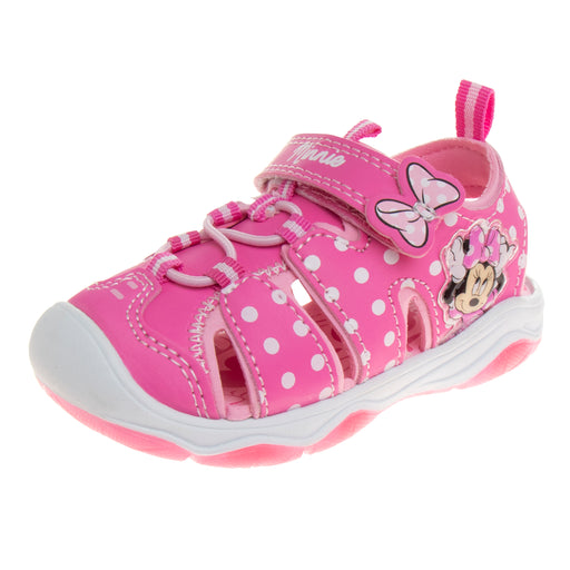 Disney Girls Minnie Mouse Closed Toe Sport Sandals