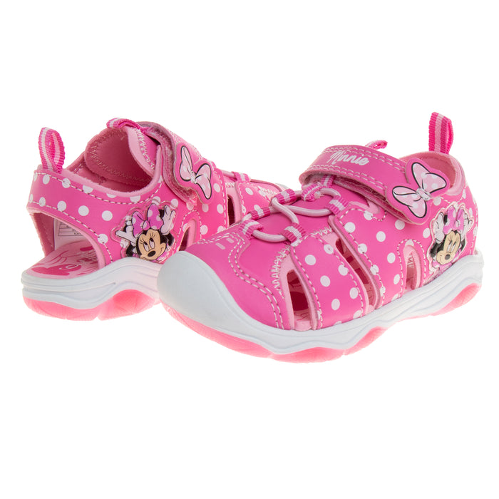 Disney Girls Minnie Mouse Closed Toe Sport Sandals