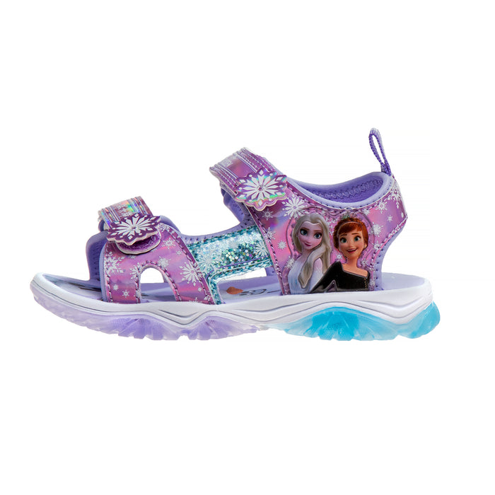 Disney Frozen Girls Open Toe Sport Sandals (Toddler/Little Kids) Lilac Blue