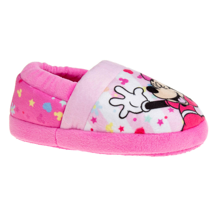 Disney Minnie Mouse "Happy Go Lucky" Girls Slippers