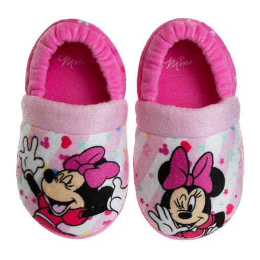 Disney Minnie Mouse "Happy Go Lucky" Girls Slippers