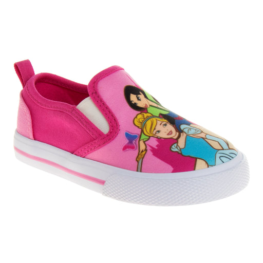 Disney Princess Toddler Girls' Slip On Canvas Sneakers