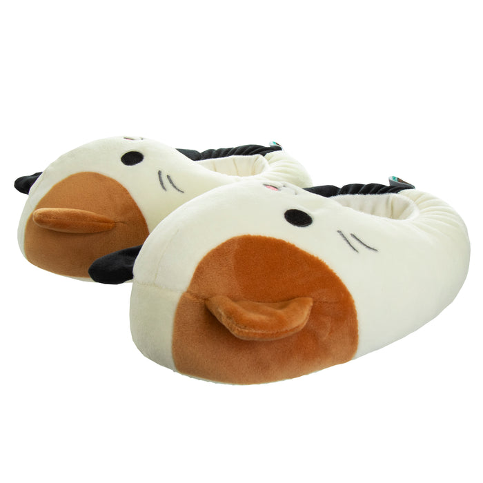 Josmo Squishmallows Plush Slippers Cream/Black, Size 11-12