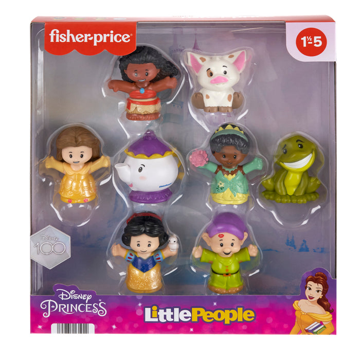 Fisher-Price Little People Toddler Toys Disney Princess Story Duos Figure Pack, 8 Pieces
