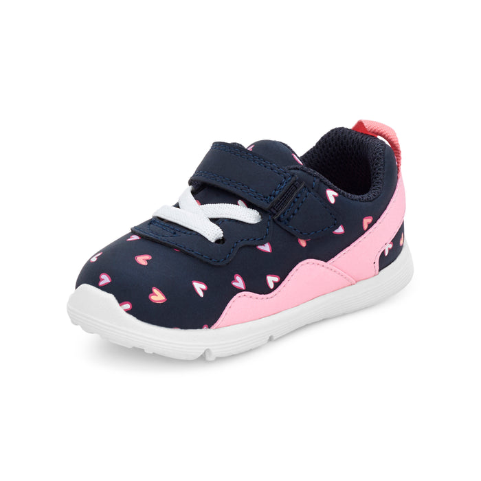 Carter's Kit Sneaker in Navy/Pink