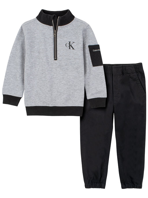 Calvin Klein 2 Piece Pant Set in Black/Grey