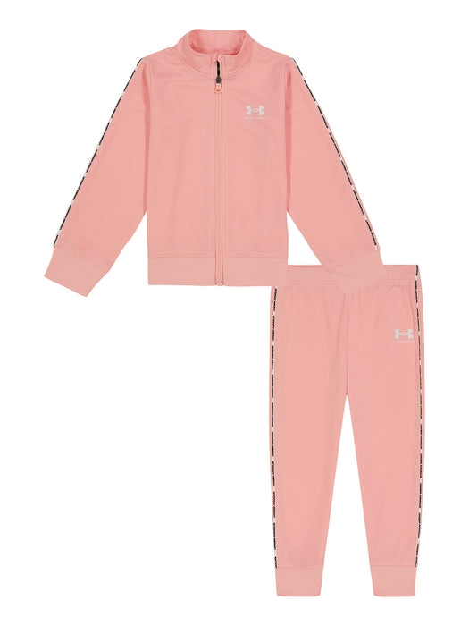 Under Armour Piping Track Set in Pink Fizz
