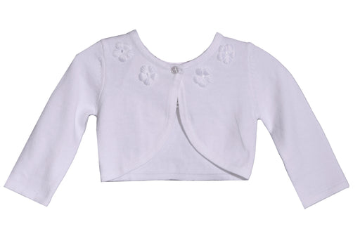 Bonnie Baby White Sweater with Embroidery