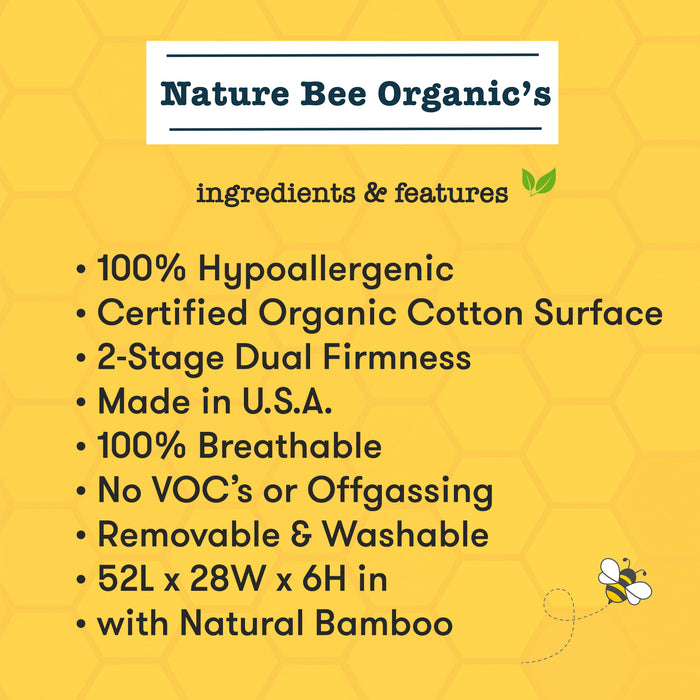 Nature Bee Organic's 2-Stage Ultra Breathable Crib & Toddler Mattress