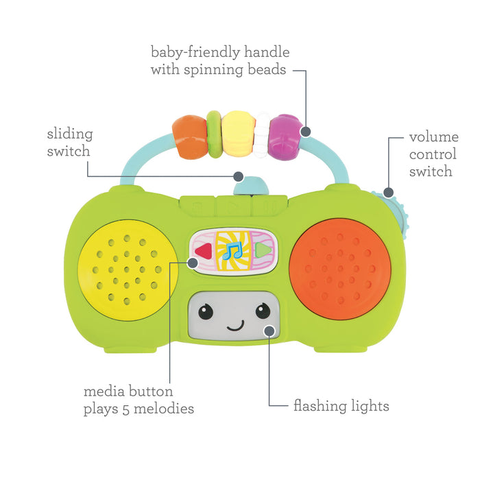 Infantino  Music & Light Pretend Mini Boombox