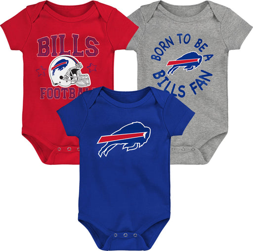 NFL Buffalo Bills 'Born 2 Be' 3-Pack Bodysuit Set