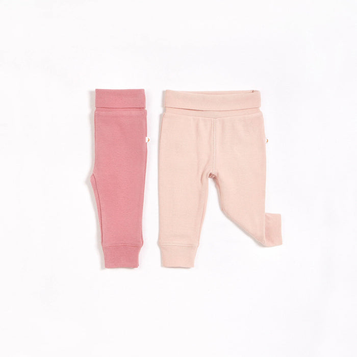 Petit Lem Barely Pink and Dusty Rose 2 Pack Pants