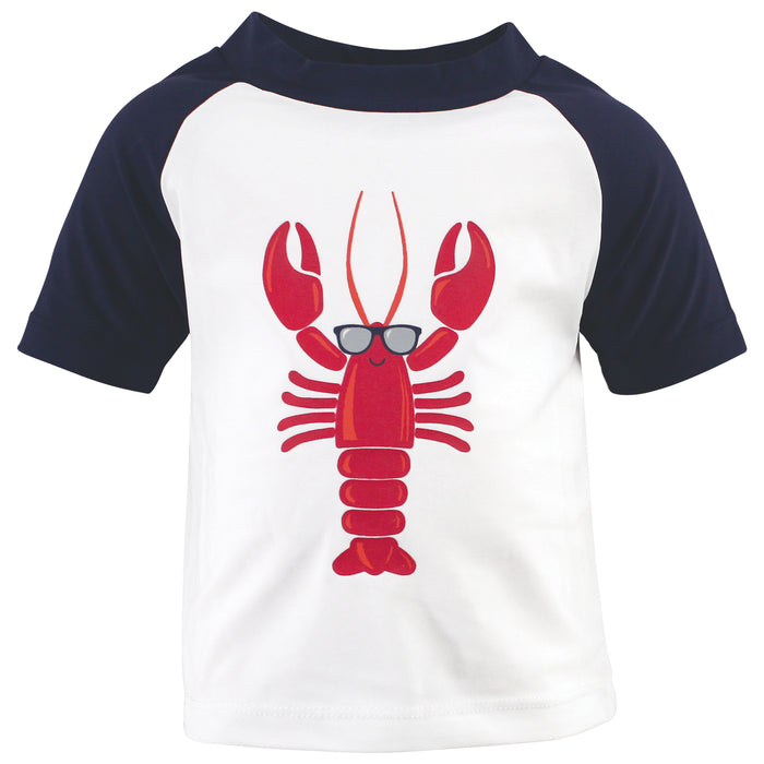 Hudson Baby Swim Rashguard Set, Lobster