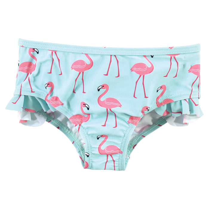 Hudson Baby Swim Rashguard Set, Flamingo