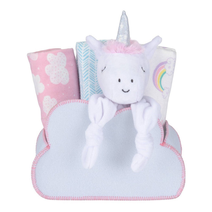 My Tiny Moments Welcome Baby Shaped Gift Set - Rainbow Unicorn 5pc