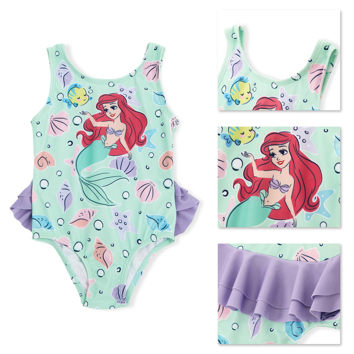 The Little Mermaid Disney's 1 Piece Green Swimsuit