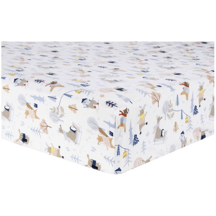 Trend Lab Winter Park Deluxe Flannel Fitted Crib Sheet