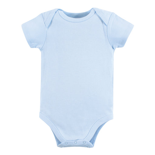 Luvable Friends Baby Boy Cotton Bodysuits 1-Pack, Blue