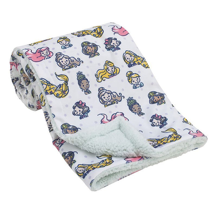 Disney Princess Super Soft Baby Blanket with Sherpa Back