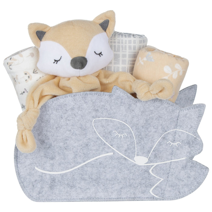 My Tiny Moments Welcome Baby Swaddle Blanket - Fox Shaped - 5pc
