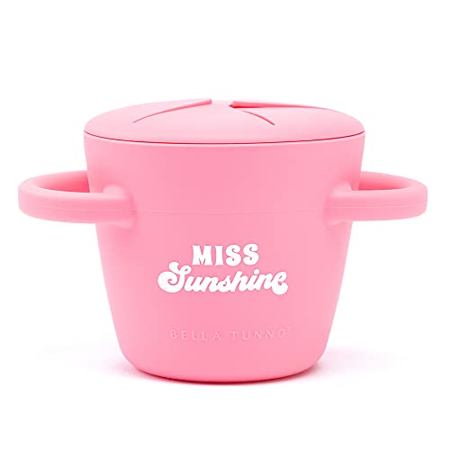 Bella Tunno Happy Snacker – Spill Proof Snack Cups, Miss Sunshine
