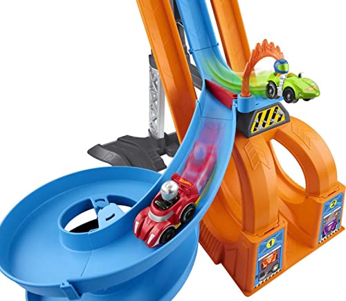 Fisher-Price Little People Hot Wheels Racing Loops Tower Trackset